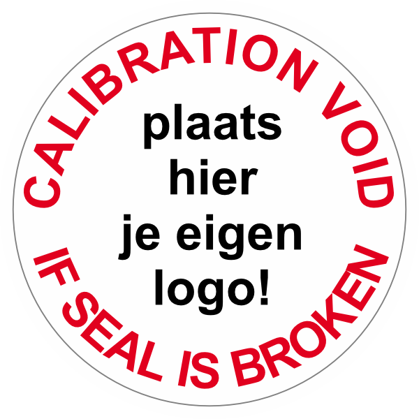 Calibration Void Sticker