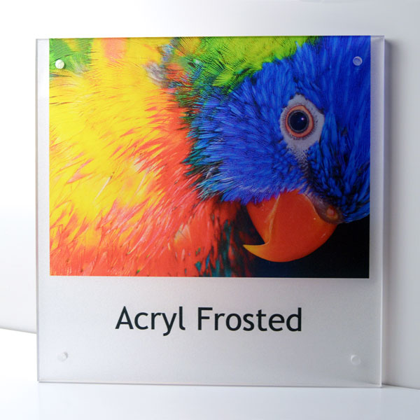 Naambord Acryl Frosted