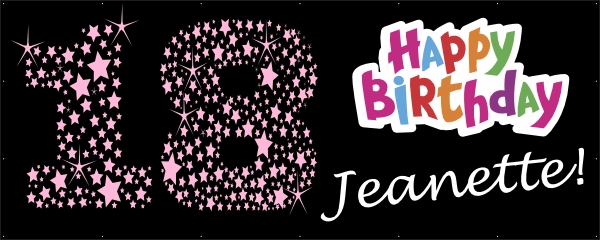 18 happy birthday spandoek
