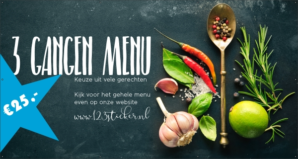 3 gangen menu spandoek