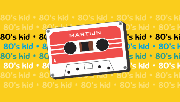 80s kid retro cassettebandje