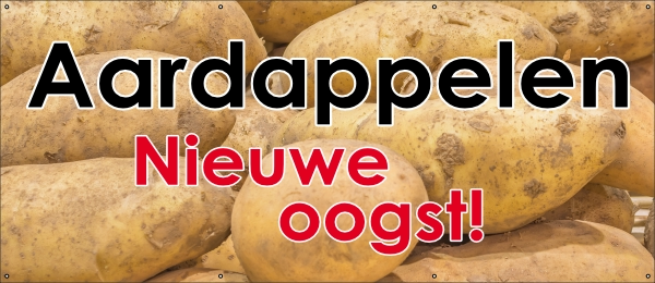 Aardappelen Nieuwe Oogst spandoek