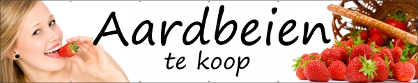 Aardbeien Spandoek