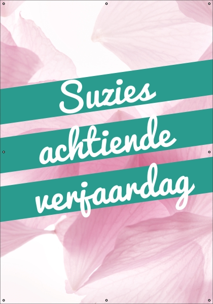 Achttiende verjaardag spandoek