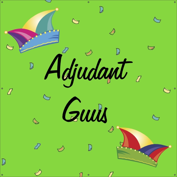 Adjudant Carnaval spandoek