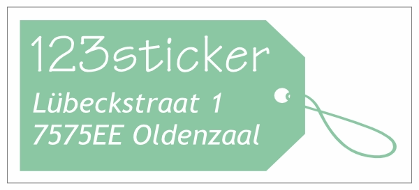 Adressticker label
