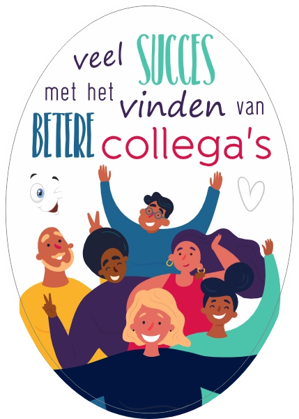 Afscheid collega sticker