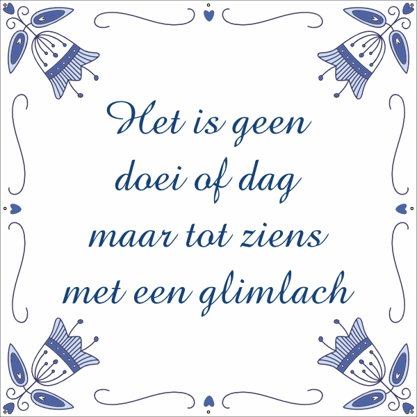 Afscheid spandoek
