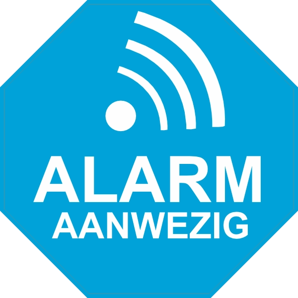 Alarm aanwezig sticker