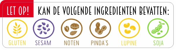 Allergenen ingrediënten sticker