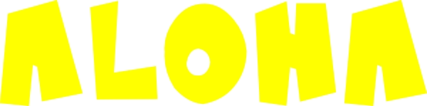 Aloha bootsticker