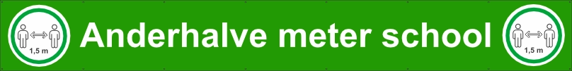 Anderhalve meter school spandoek