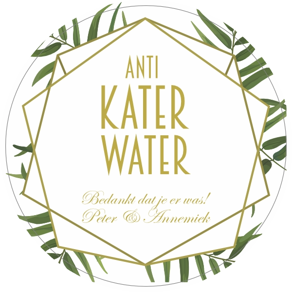 Anti katerwater planten frame sticker