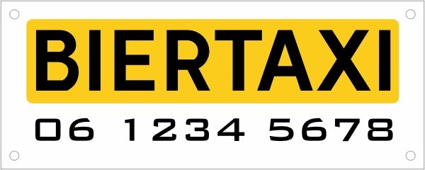 Autobanner biertaxi