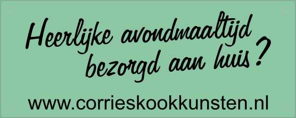 Autobanner maaltijd bezorging