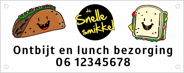 Autobanner Ontbijt en lunch bezorging