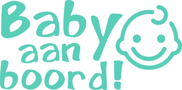 Baby aan boord sticker