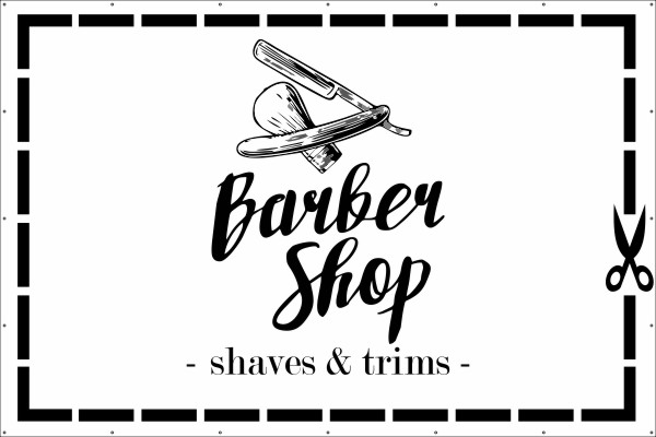Barber shop spandoek