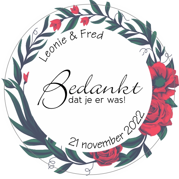 Bedankt dat je er was sticker