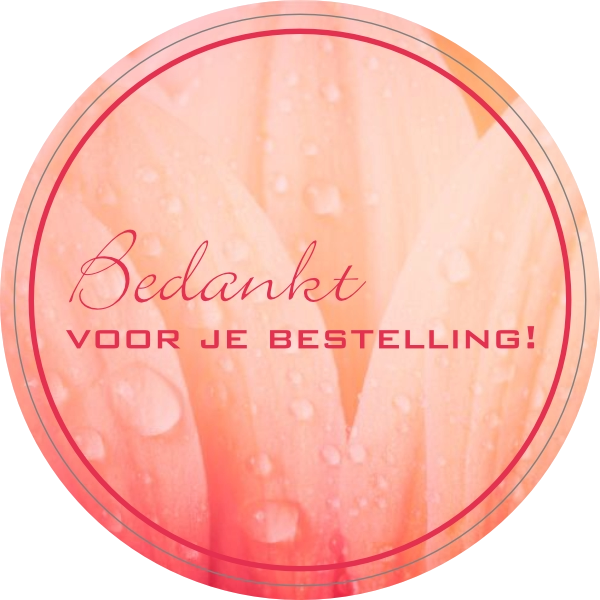 bedankt voor je bestelling sticker
