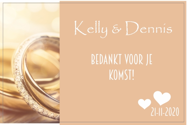 Bedankt voor je komst sticker