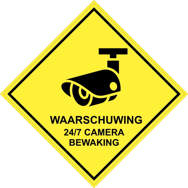 Bewaking 24-7 sticker