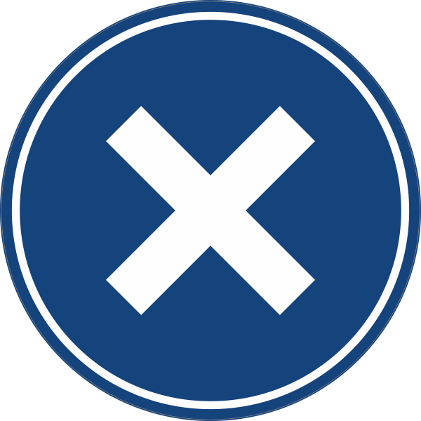 Bewegwijzering kruis sticker