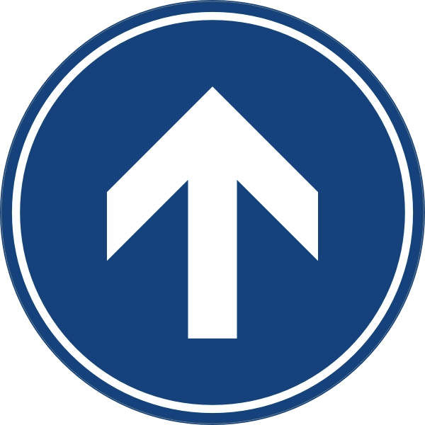 Bewegwijzering pijlsticker