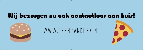Bezorging contactloos spandoek