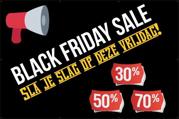 Black Friday Sale spandoek