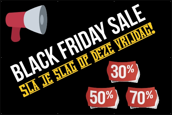 Black Friday Sale spandoek