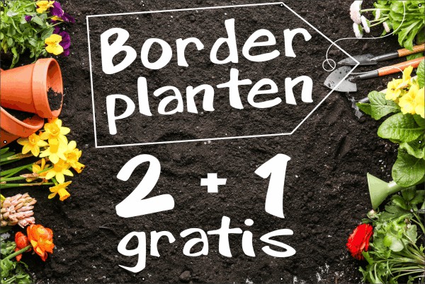 Borderplanten reclame spandoek