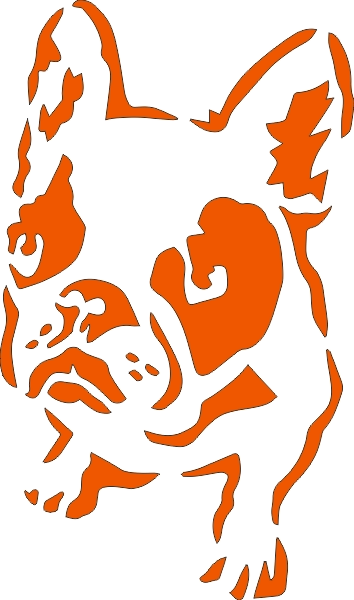 Boston Terrier muursticker