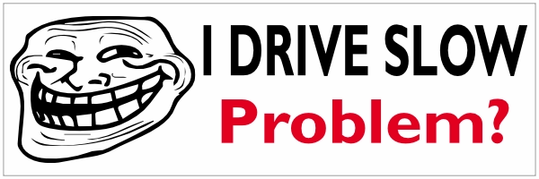 Troll bumpersticker