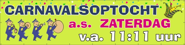 Carnaval optocht spandoek
