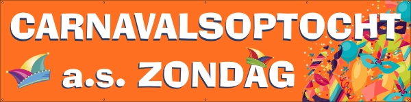 Carnavalsoptocht spandoek