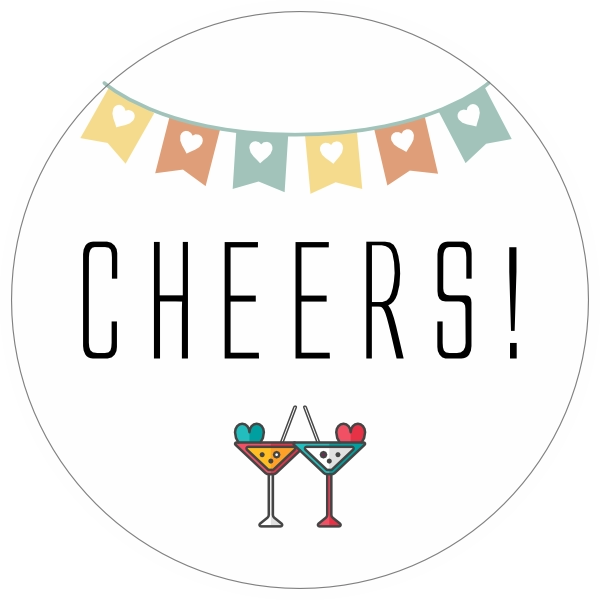 Cheers sticker