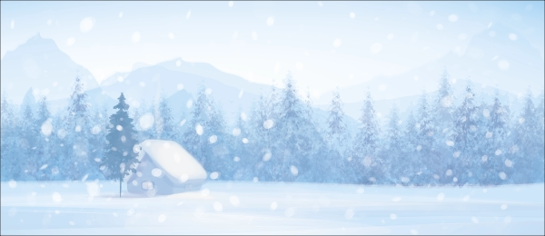 Christmas village background spandoek