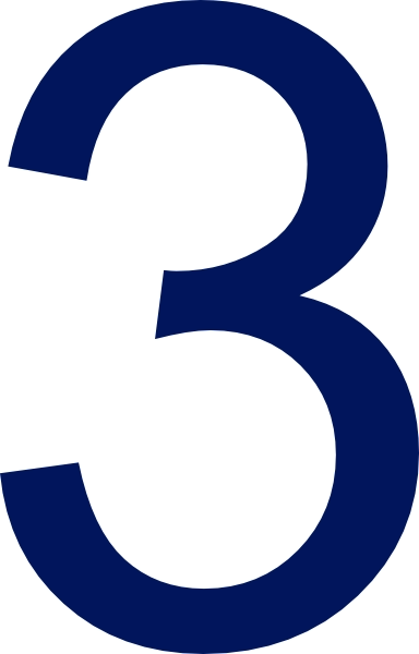 Plakcijfer 3