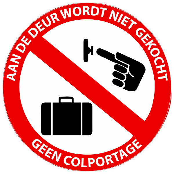 Kano Ligatie beginnen Colportage (sticker) | 123sticker.nl