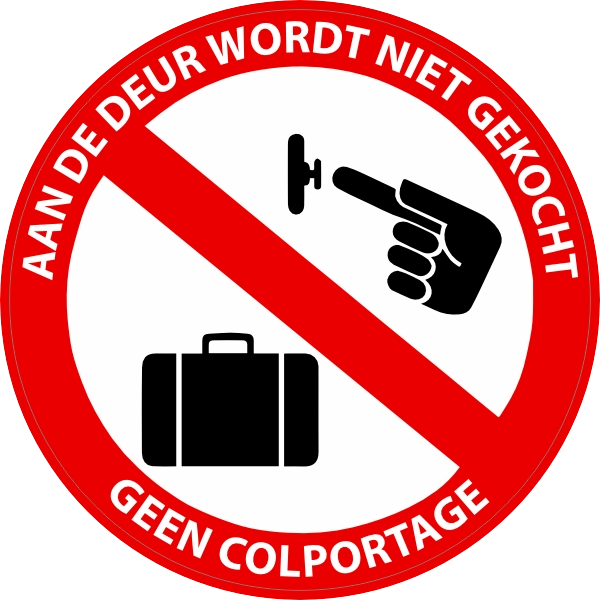 Colportage sticker