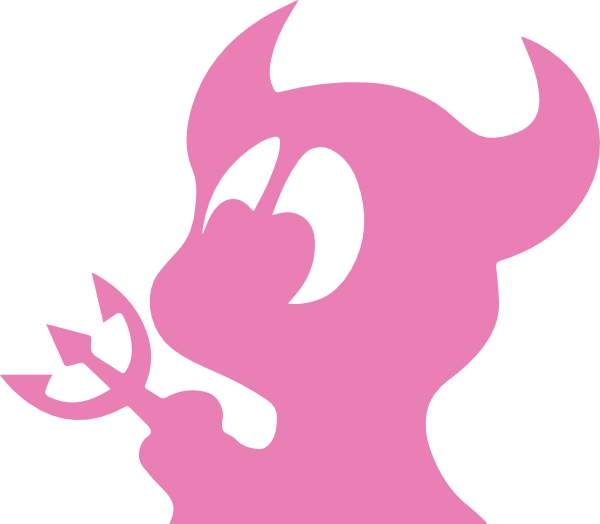 Cute devil sticker