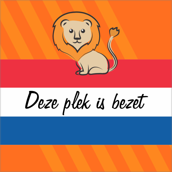 Kleedjesmarkt leeuw stoeptegel