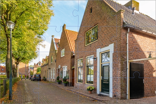 Dijkhuisjes in Hattem puzzel