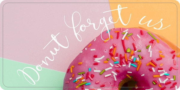 Donut forget us sticker