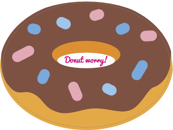 Donut worry sticker