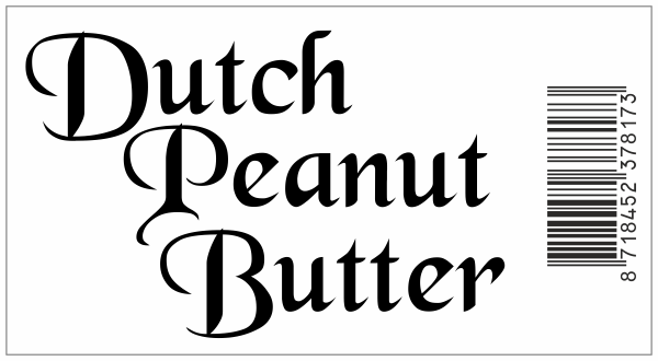 Dutch peanut butter voorbeeld met EAN