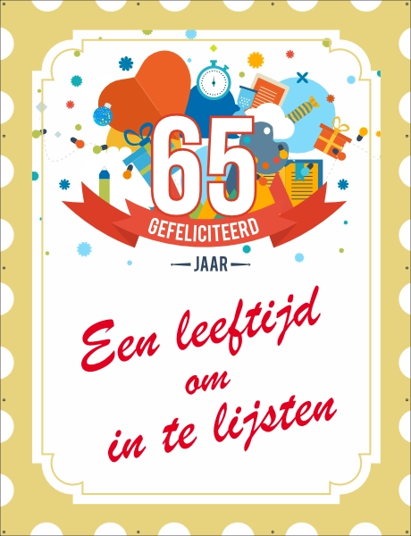 Een leeftijd om in te lijsten spandoek