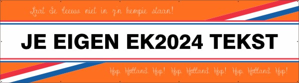 EK voetbal spandoek eigen tekst