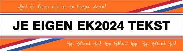 EK voetbal spandoek eigen tekst
